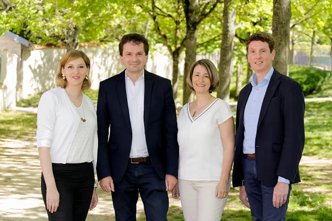 Ludovic Rochette et Anne Erschens, avec leurs suppléants 